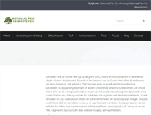Tablet Screenshot of nationaal-parkdegrootepeel.nl